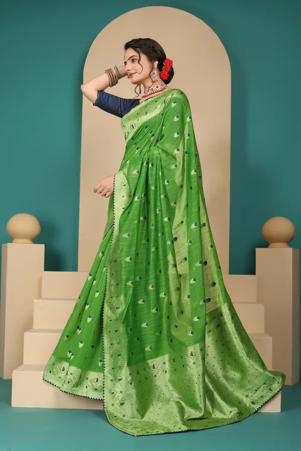 Green_Cotton_Saree_For_Women