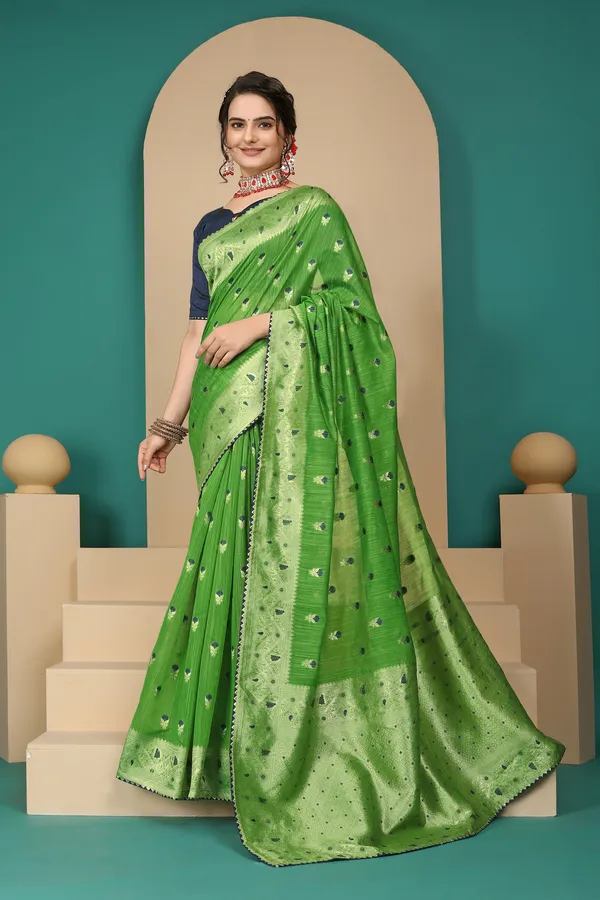 Green_Cotton_Saree_For_Women