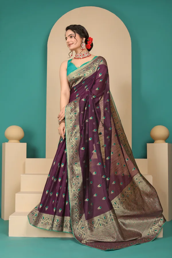 Purple_Cotton_Saree_For_Women