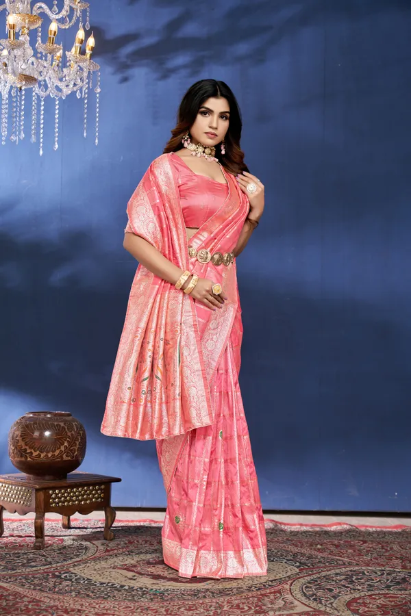 Peach_Dola_Saree_For_Women