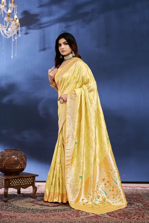 Yellow_Dola_Saree_For_Women