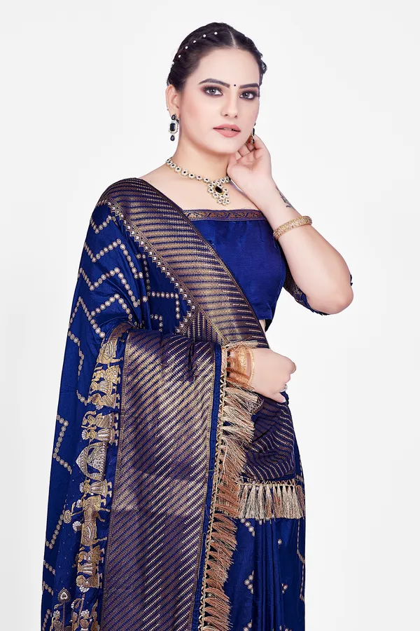 Blue_Dola_Saree_For_Women