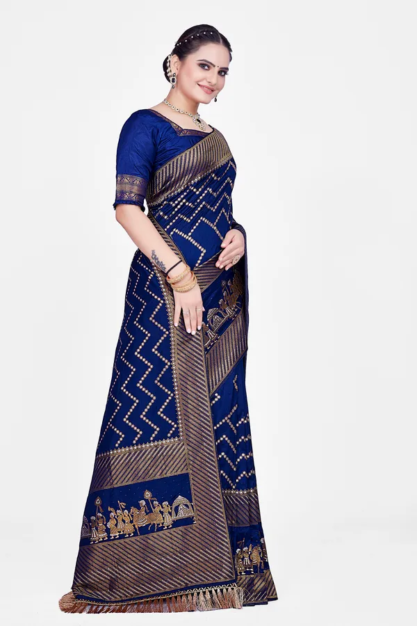 Blue_Dola_Saree_For_Women