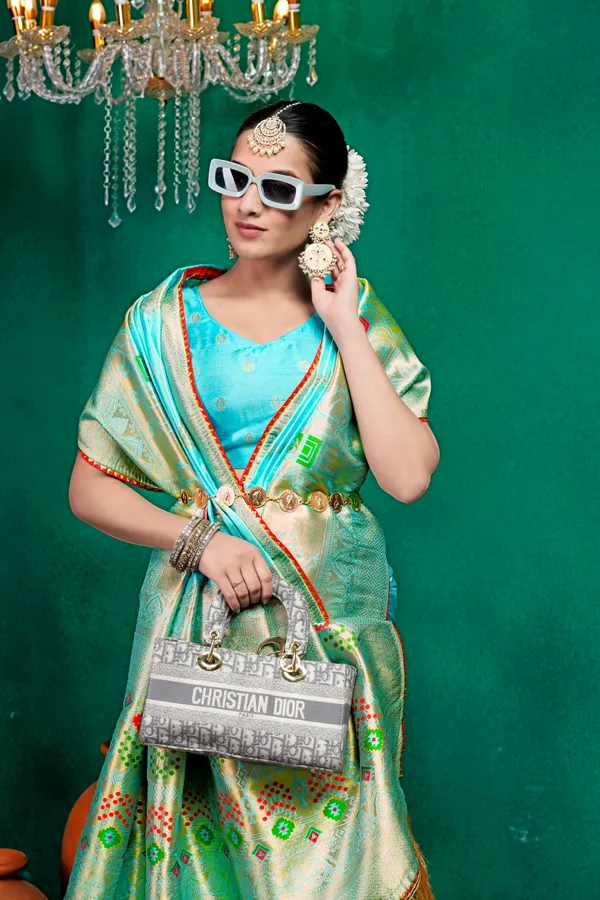 Blue_Dola_Saree_For_Women