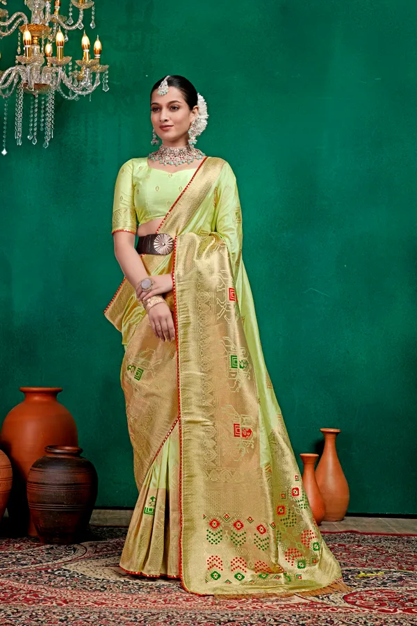 Green_Dola_Saree_For_Women