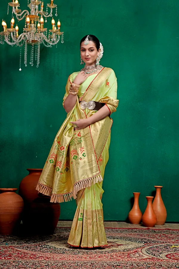 Green_Dola_Saree_For_Women