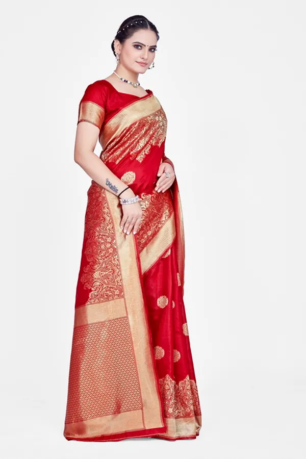 Maroon_Dola_Saree_For_Women
