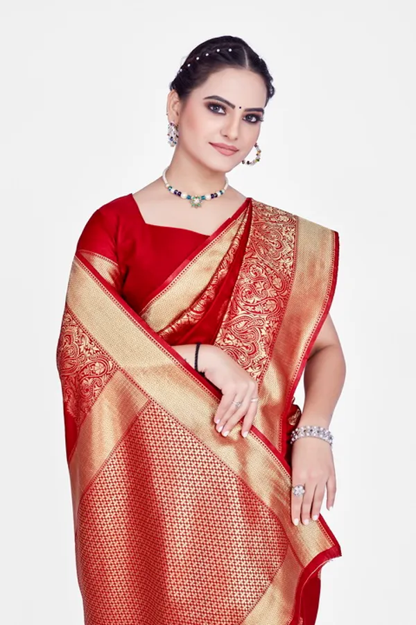 Maroon_Dola_Saree_For_Women