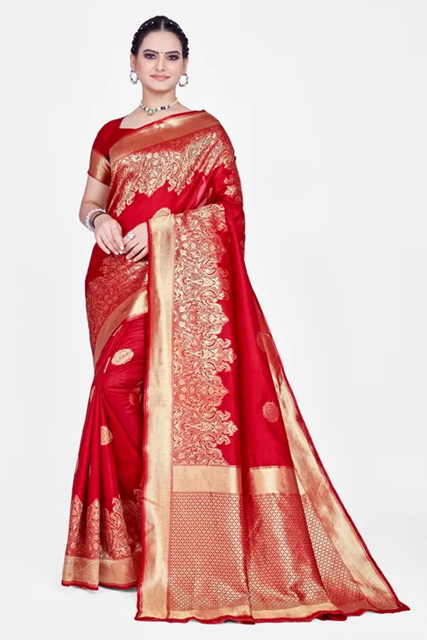 Maroon_Dola_Saree_For_Women