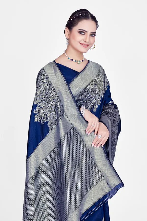 Blue_Dola_Saree_For_Women