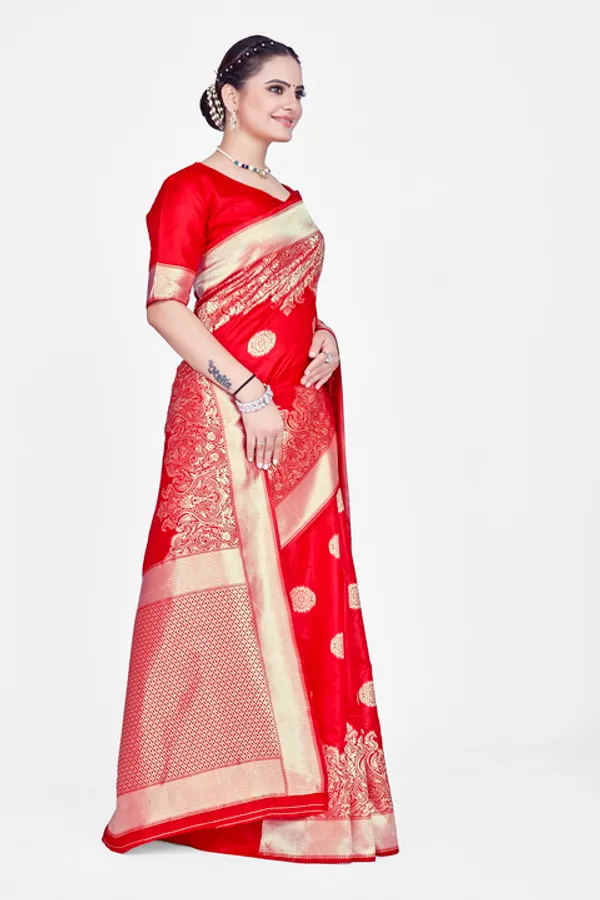 Red_Dola_Saree_For_Women
