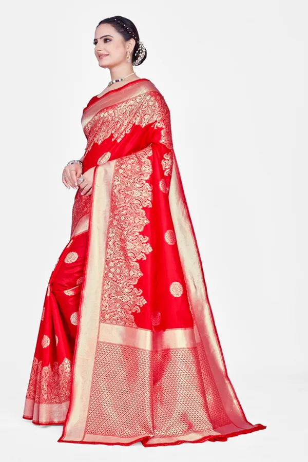 Red_Dola_Saree_For_Women