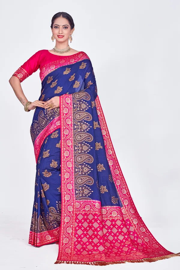 Blue_Dola_Saree_For_Women