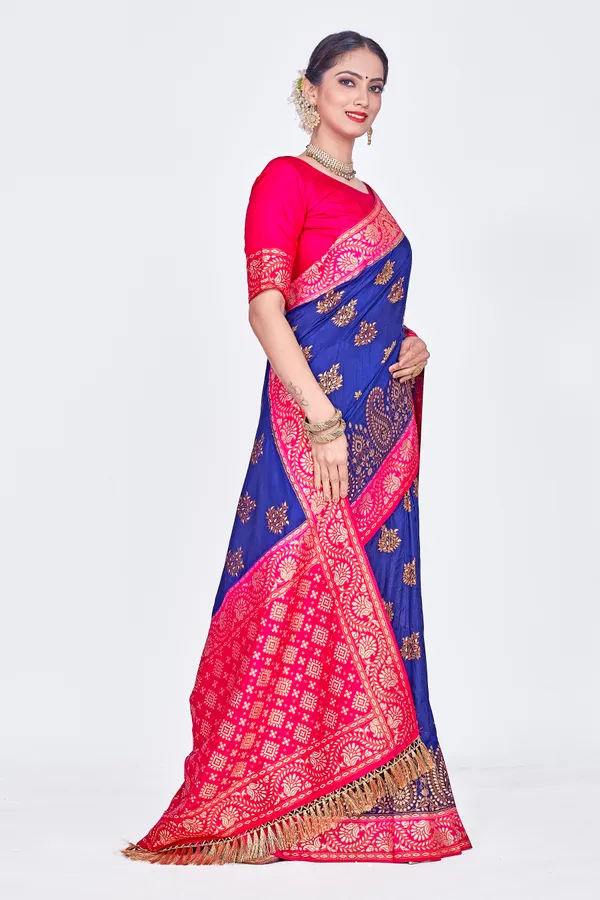 Blue_Dola_Saree_For_Women