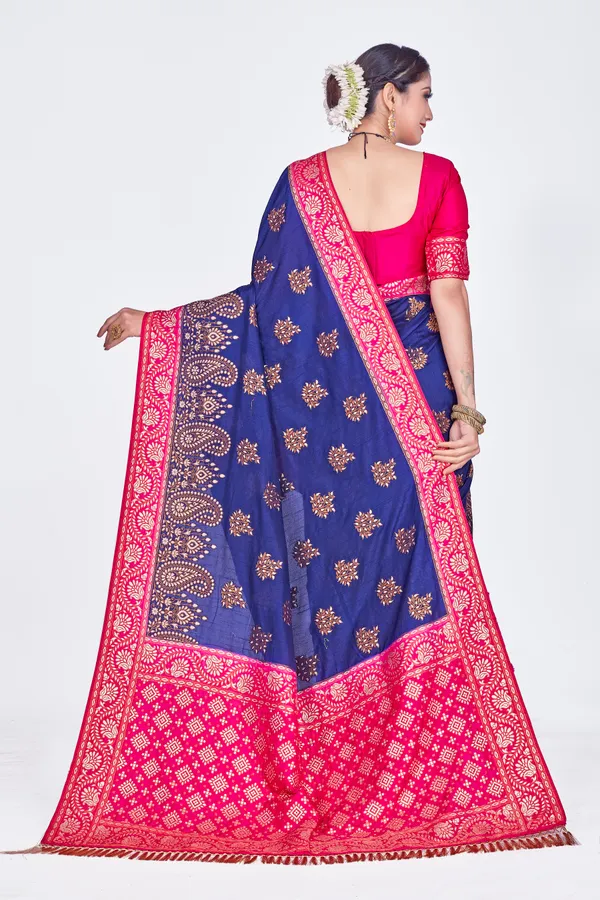 Blue_Dola_Saree_For_Women