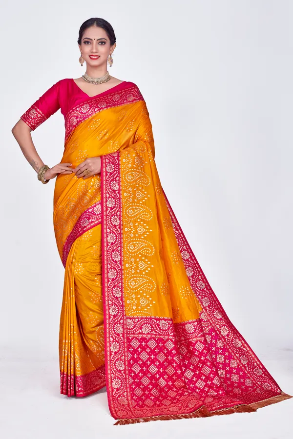 Yellow_Dola_Saree_For_Women