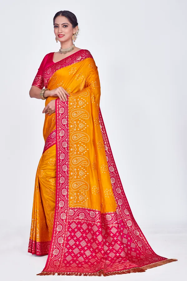 Yellow_Dola_Saree_For_Women