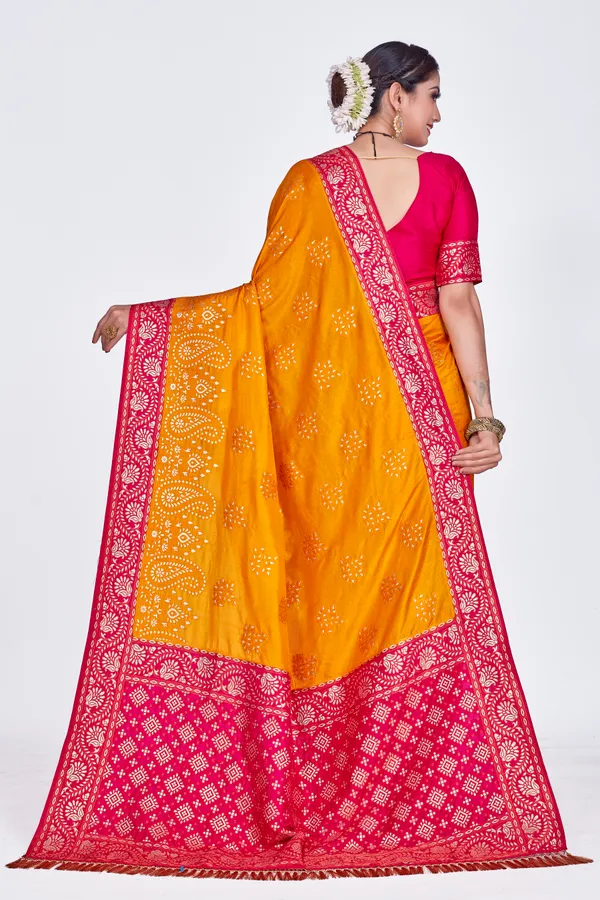 Yellow_Dola_Saree_For_Women