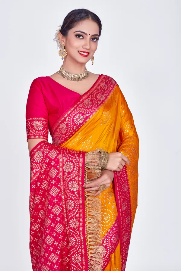 Yellow_Dola_Saree_For_Women