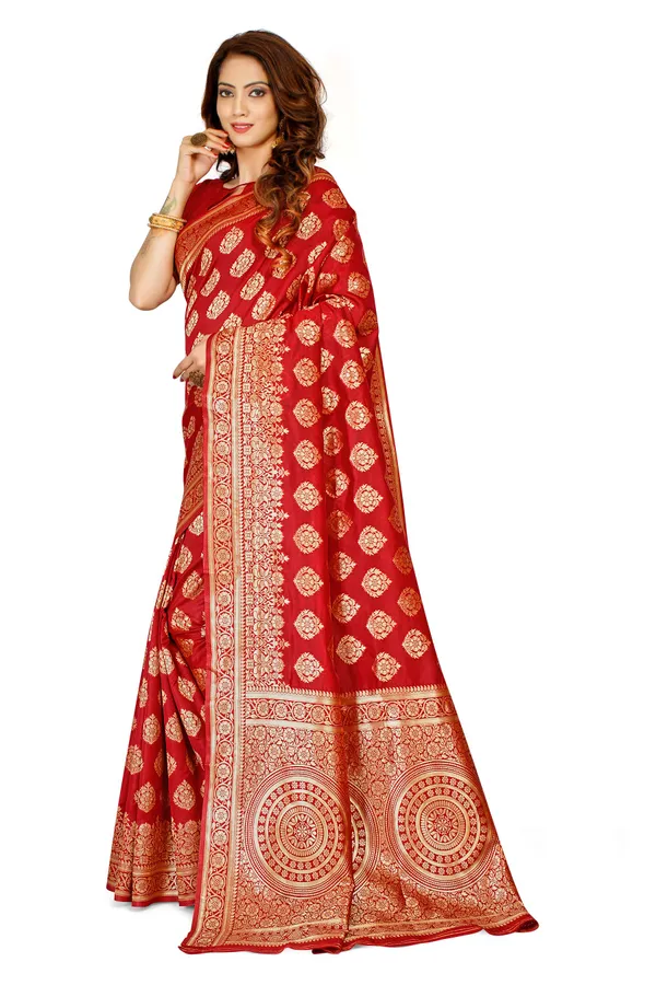 Maroon_Dola_Saree_For_Women