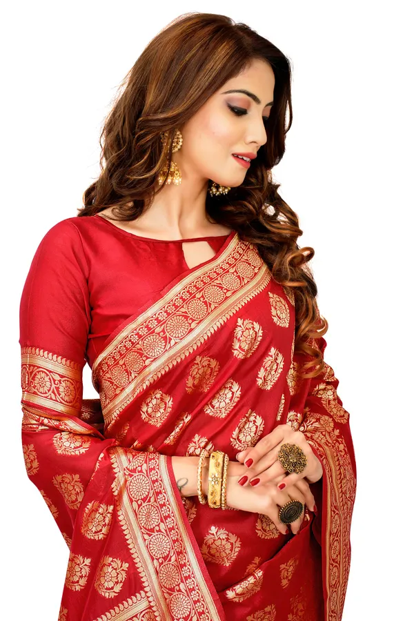 Maroon_Dola_Saree_For_Women