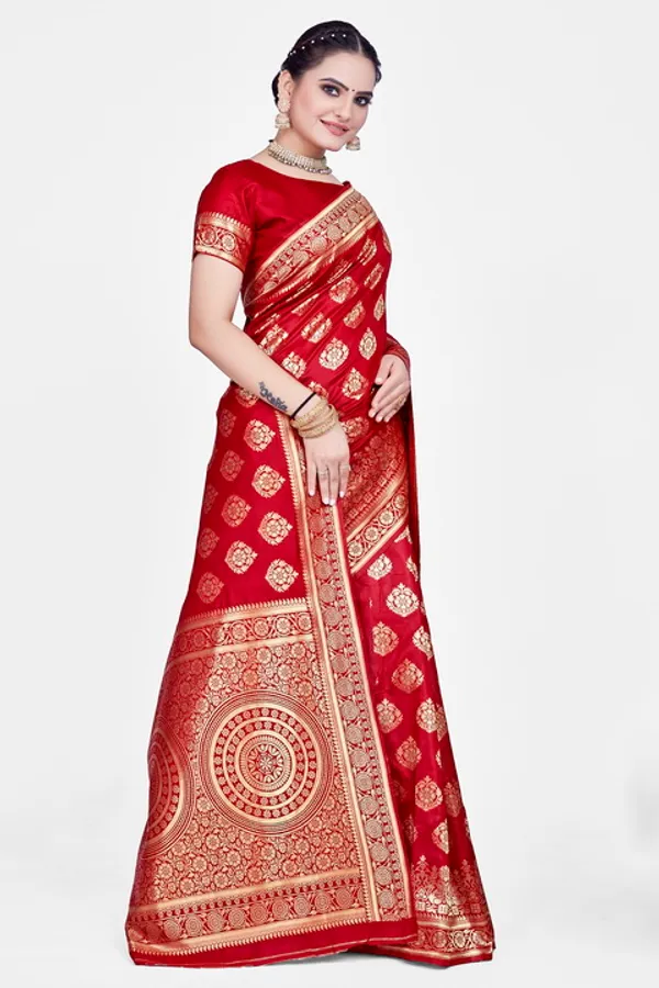 Red_Dola_Saree_For_Women