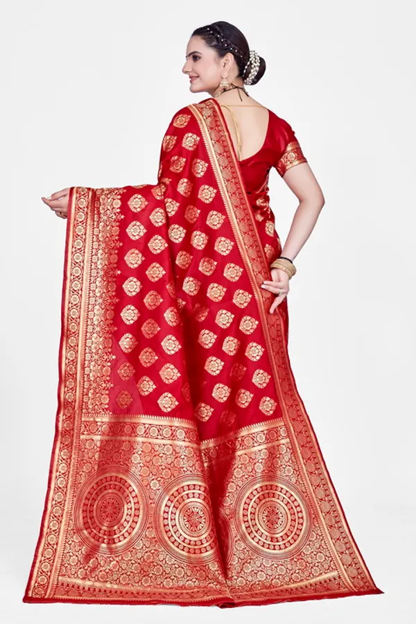 Red_Dola_Saree_For_Women
