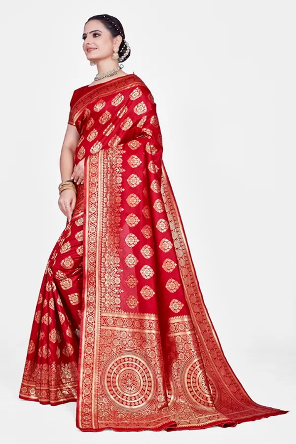 Red_Dola_Saree_For_Women