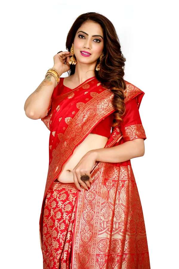 Red_Dola_Saree_For_Women