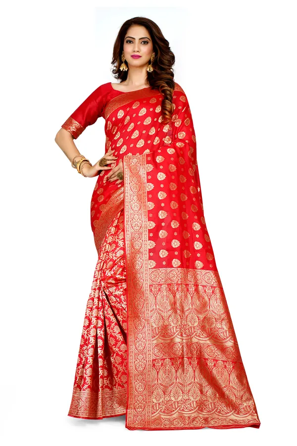 Red_Dola_Saree_For_Women