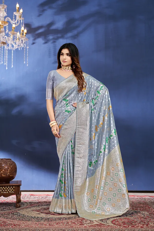 Grey_Dola_Saree_For_Women