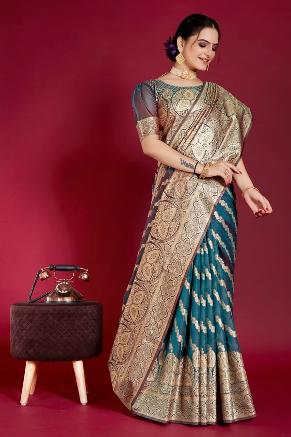 Multi_Color_Dola_Saree_For_Women