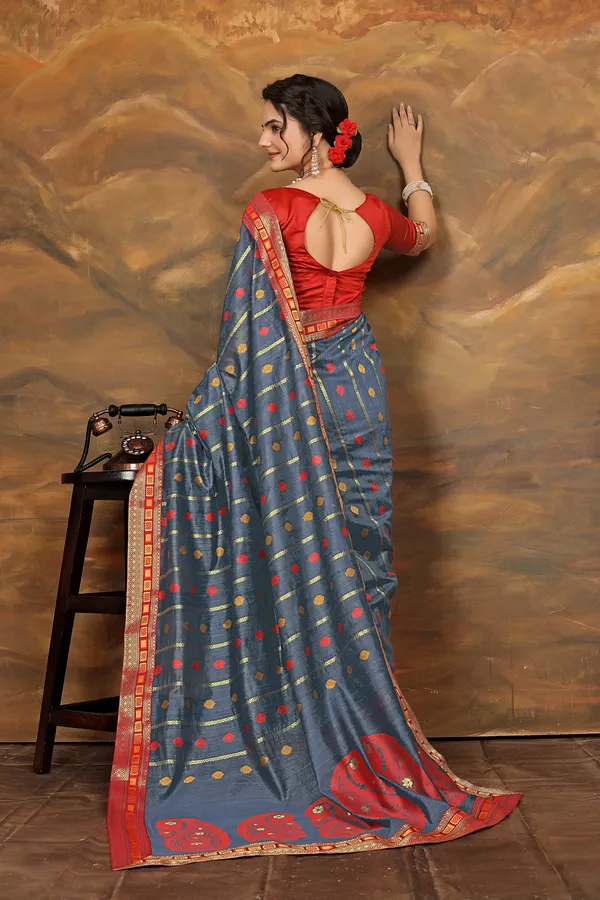 Dark_Grey_Cotton_Saree_For_Women