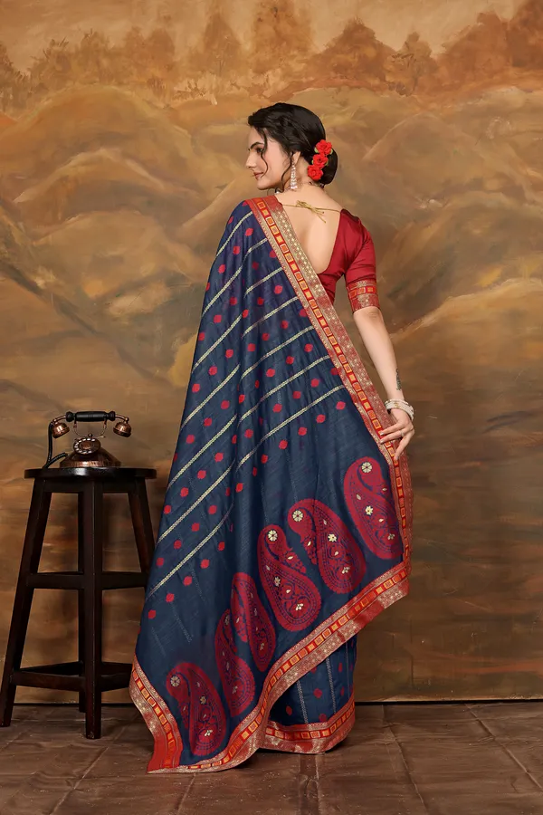 Blue_Cotton_Saree_For_Women