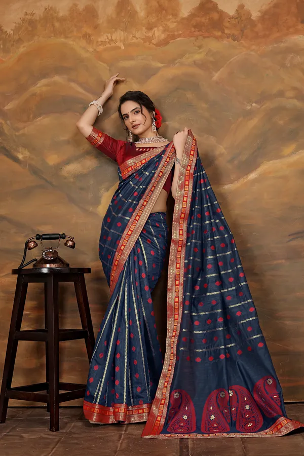 Blue_Cotton_Saree_For_Women
