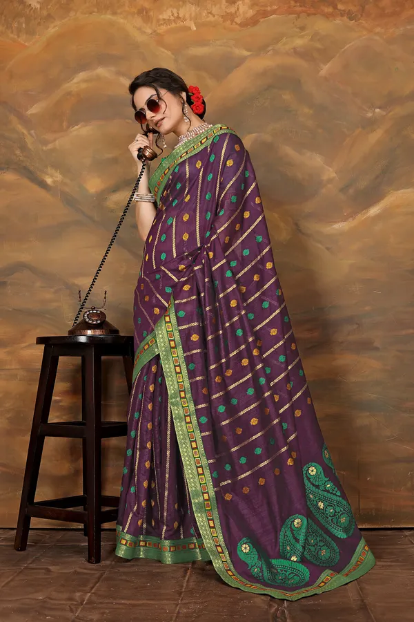 Purple_Cotton_Saree_For_Women