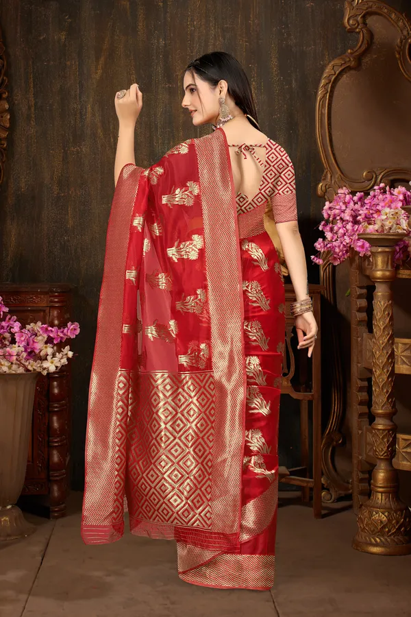 Red_Organza_Saree_For_Women