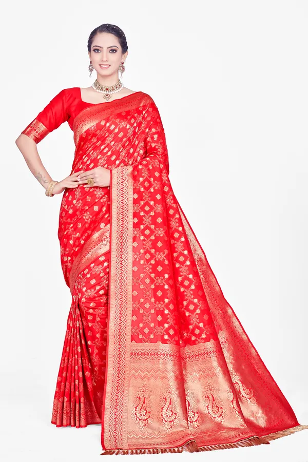 Red_Banarsi_Silk_Saree_For_Women