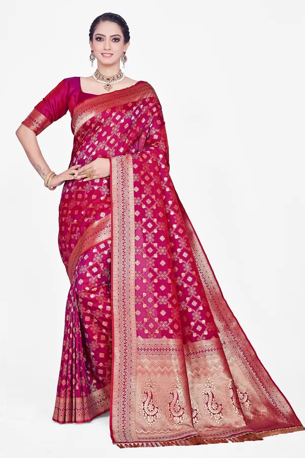 Red_Banarsi_Silk_Saree_For_Women