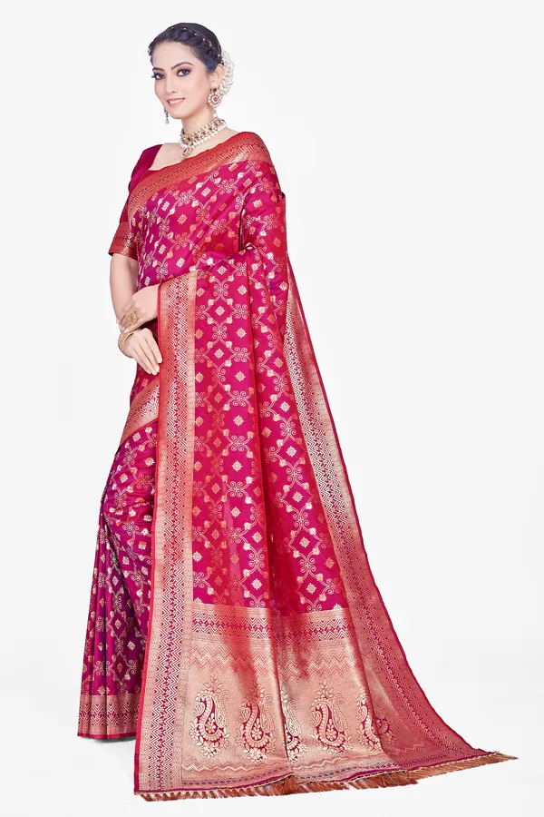 Red_Banarsi_Silk_Saree_For_Women