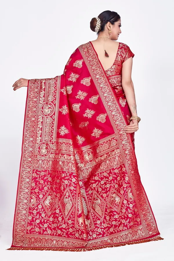 Red_Banarsi_Silk_Saree_For_Women