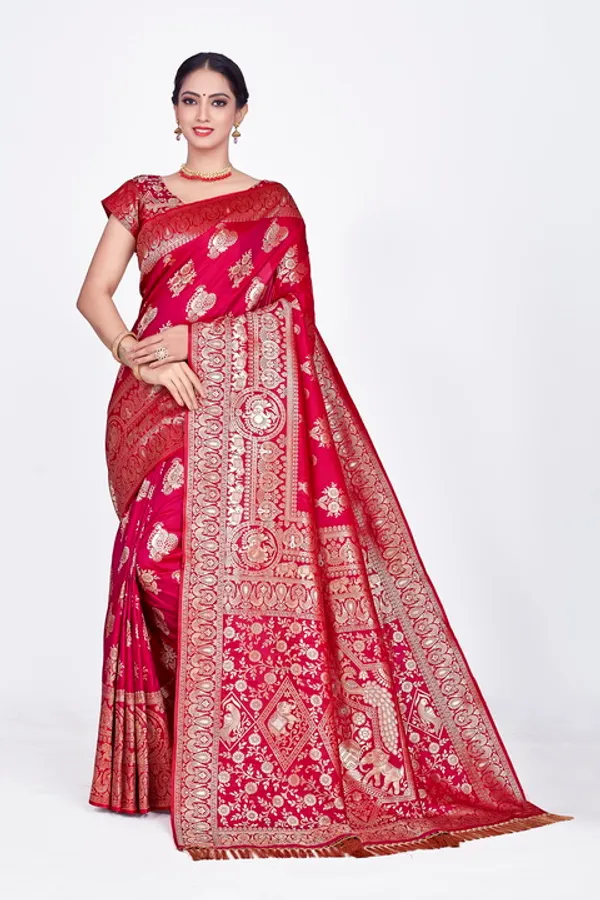 Red_Banarsi_Silk_Saree_For_Women