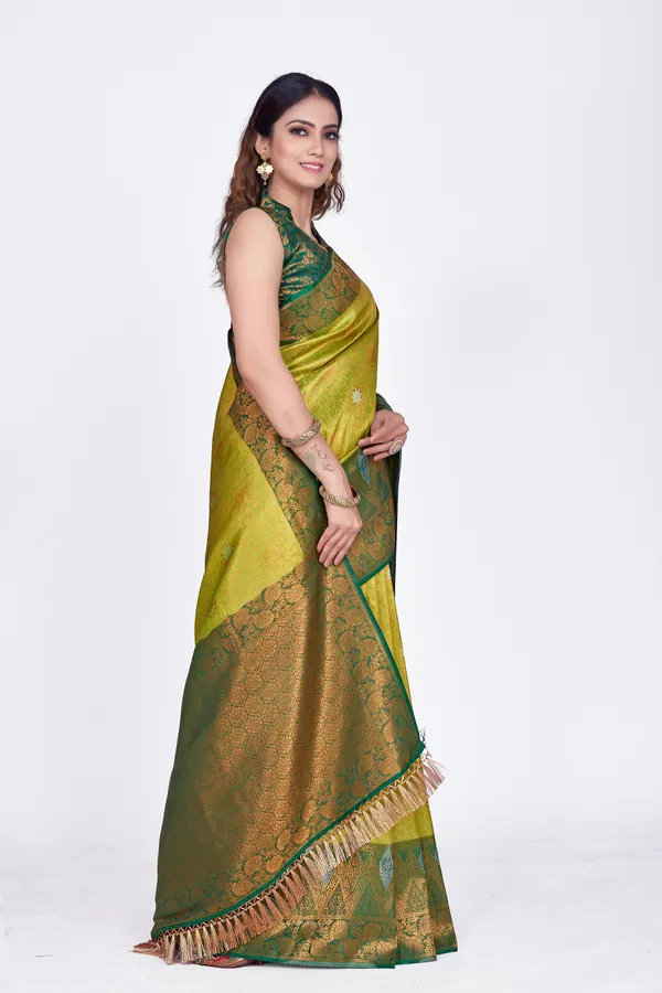 Green_Nylon_Softy_Saree_For_Women