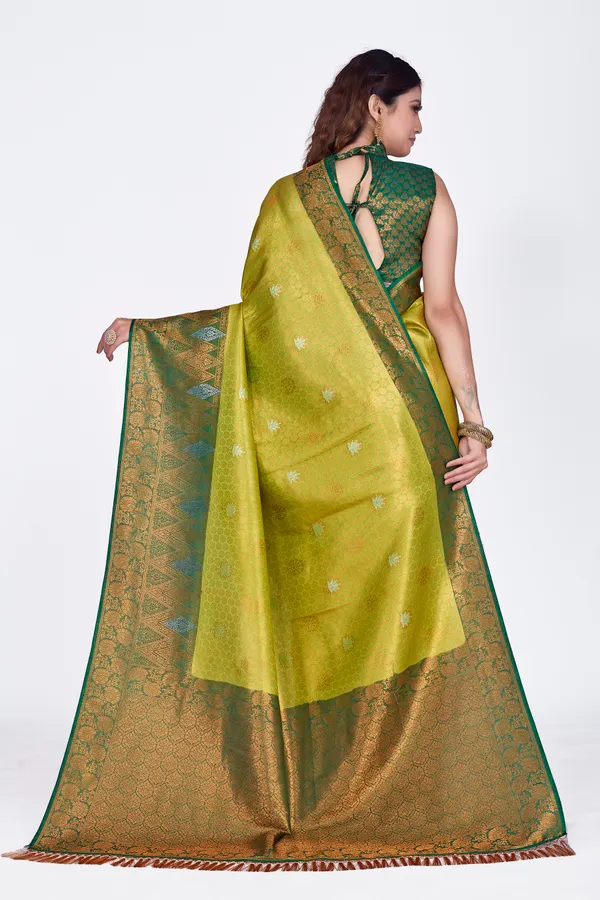 Green_Nylon_Softy_Saree_For_Women