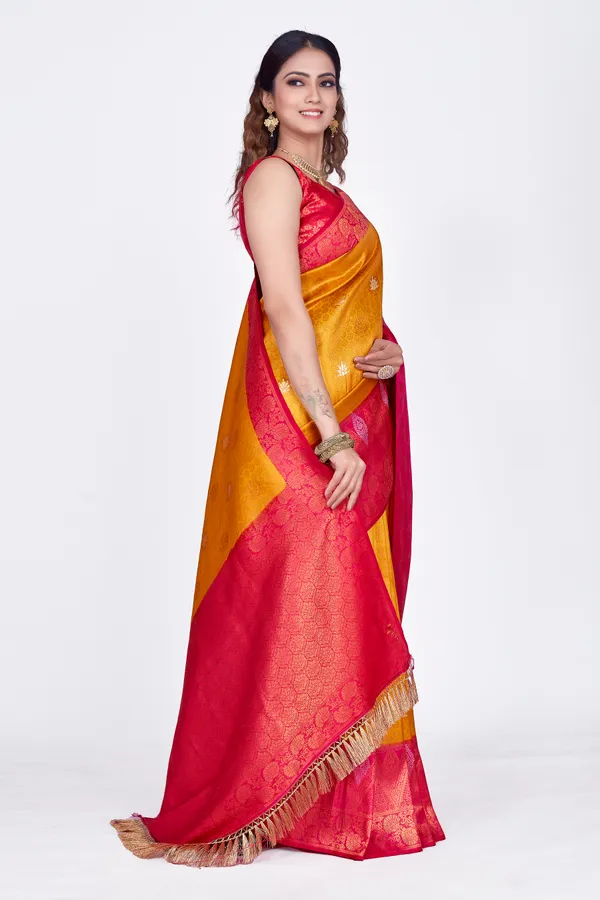 Yellow_Nylon_Softy_Saree_For_Women
