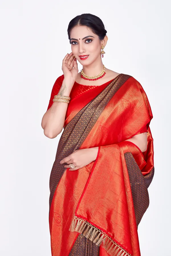 Multicolor_Nylon_Softy_Saree_For_Women