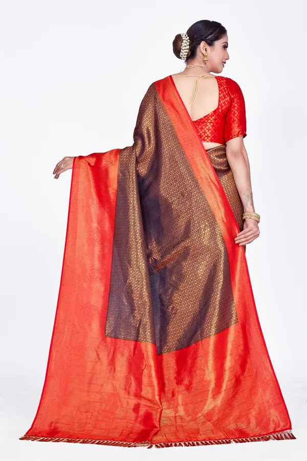 Multicolor_Nylon_Softy_Saree_For_Women
