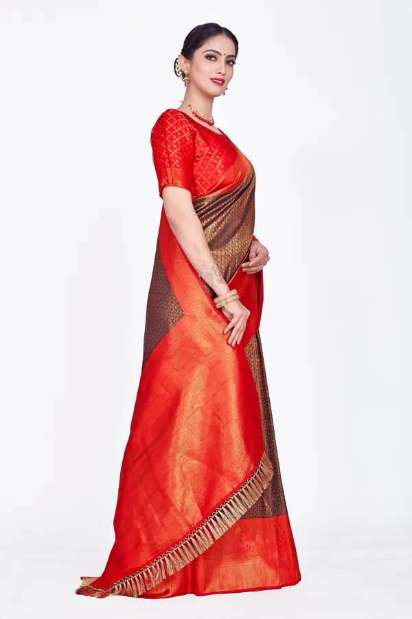 Multicolor_Nylon_Softy_Saree_For_Women