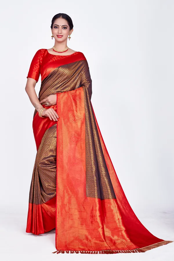 Multicolor_Nylon_Softy_Saree_For_Women