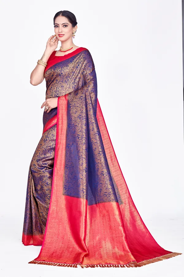 Blue_Nylon_Softy_Saree_For_Women